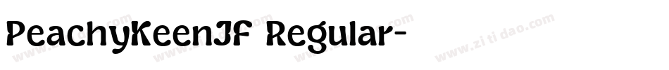PeachyKeenJF Regular字体转换